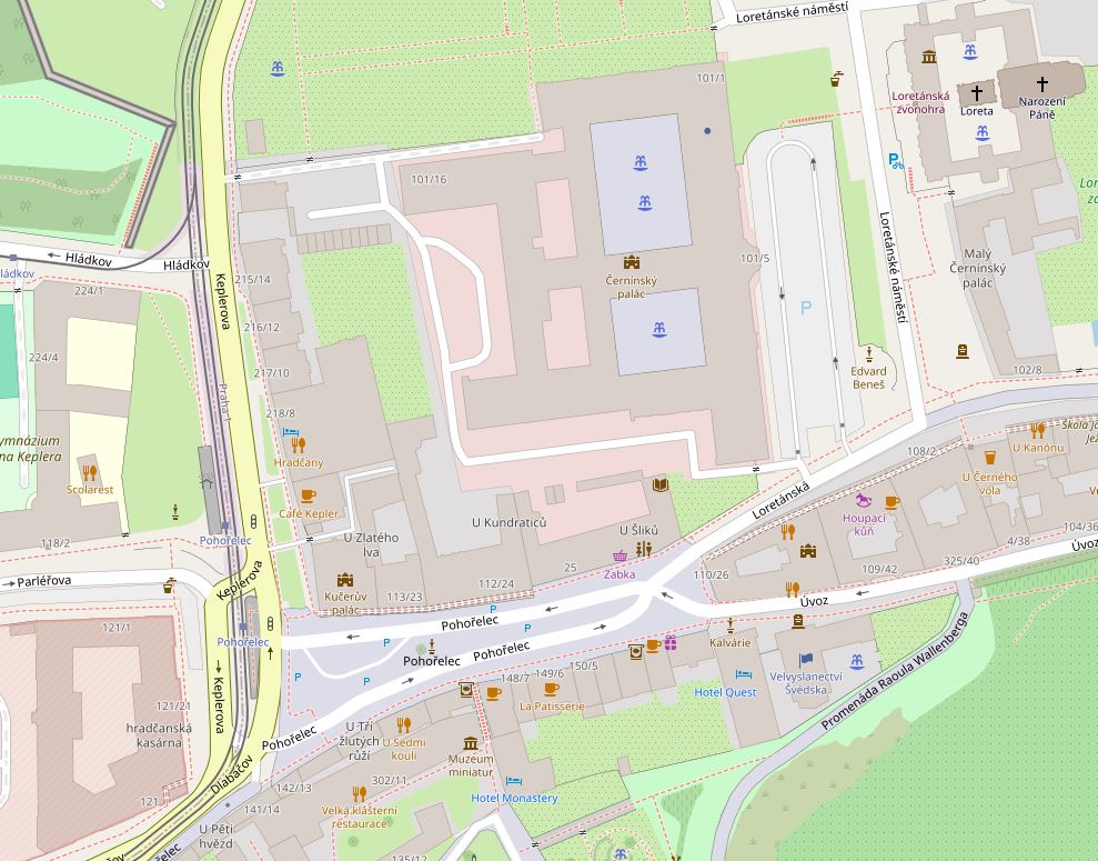 Мапа Чернінського палацу