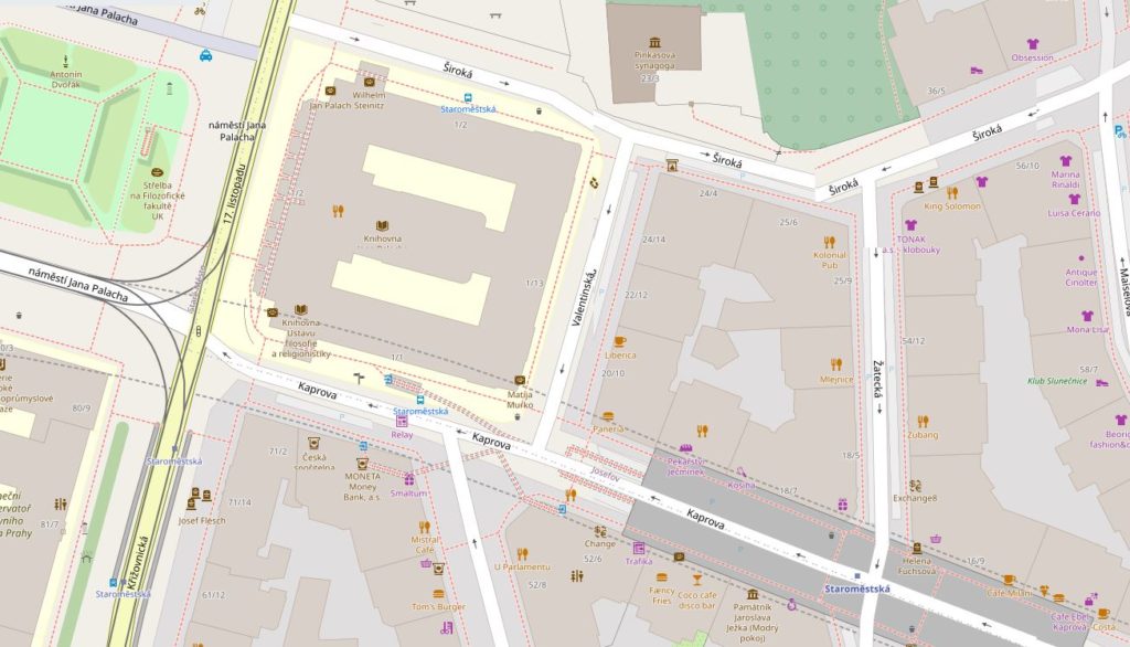 Пінкасова синагога мапа