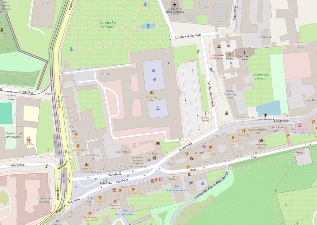 Мапа доїзду до Лорети