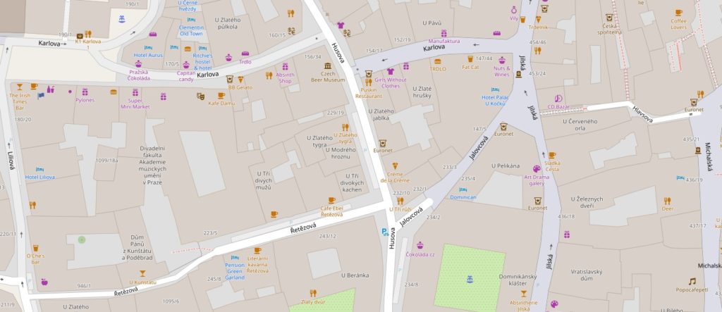 Kamienica „Pod Trzema Chorążymi” mapa Kamienica „Pod Trzema Chorążymi” mapa