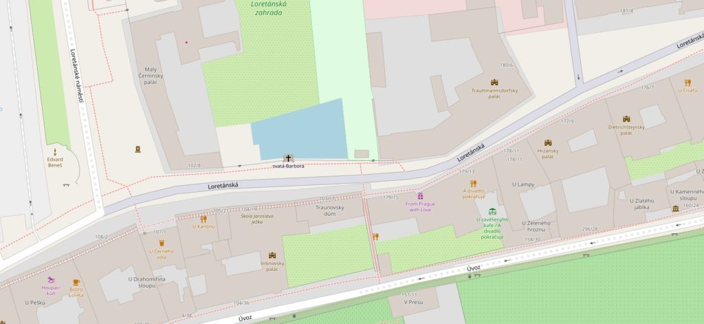 Мапа каплиці святої Барбари