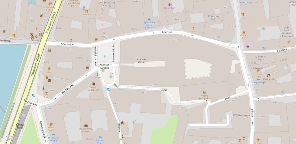 Klasztor św. Anny mapa