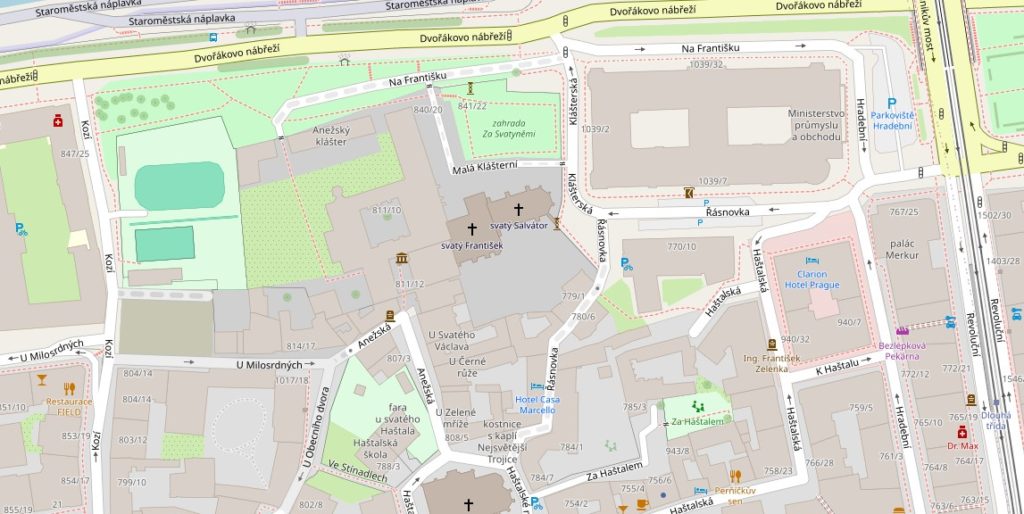 Анежський монастир мапа