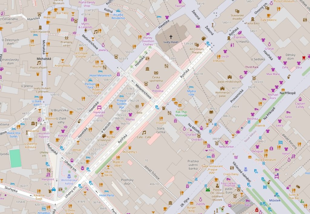 Гавельський ринок мапа