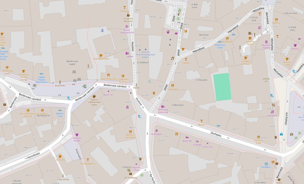 Kamienica U Sladkých mapa