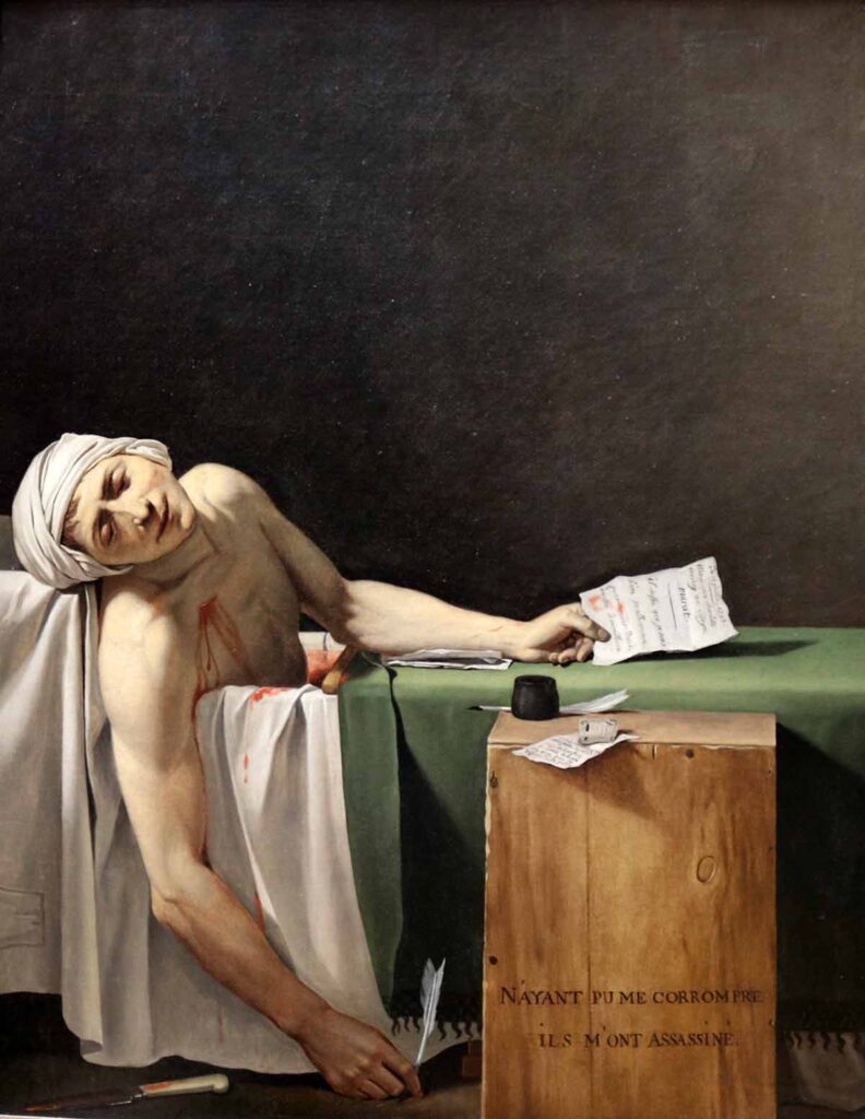 Jacques-Louis David "Śmierć Marata"