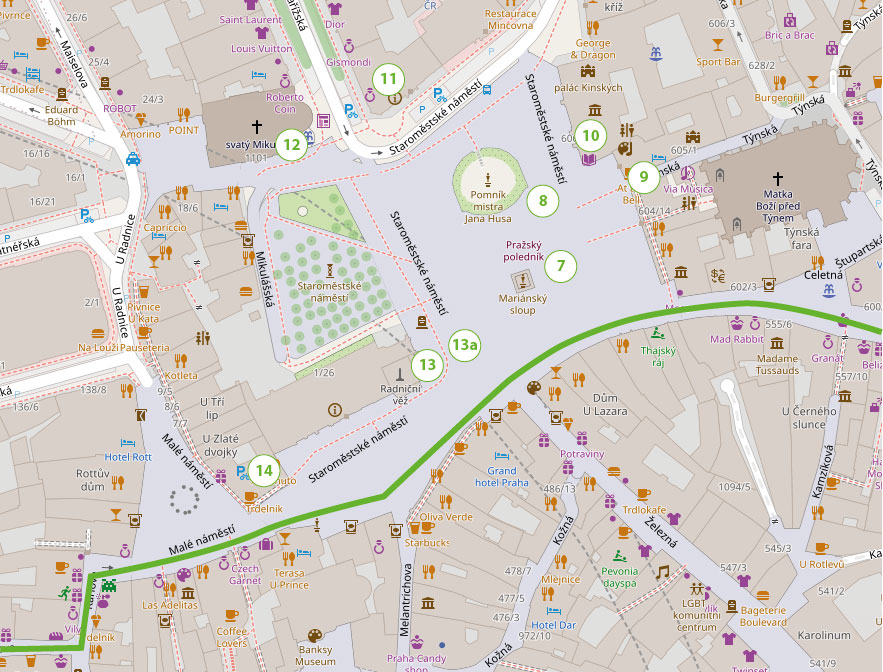 Rynek Staromiejski mapa