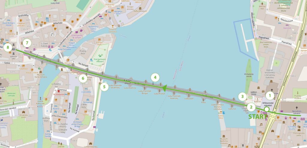 Most Karola – Mapa