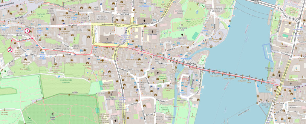 Таємнича карета - Мапа пробігу дівчат