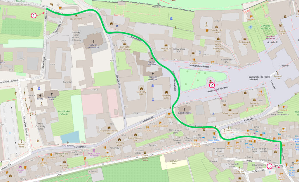 Таємнича карета - Мапа вечірньої прогулянки дівчат